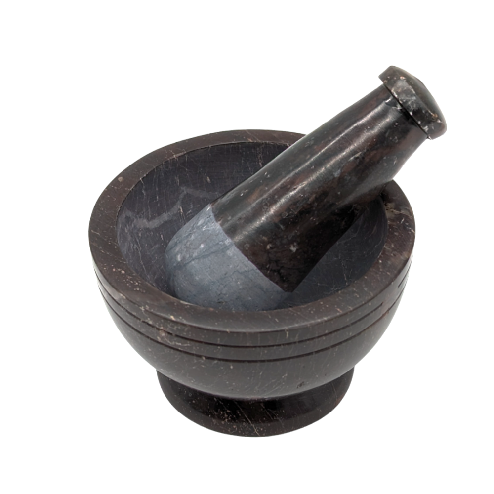 Mortar and Pestle Carved Stone