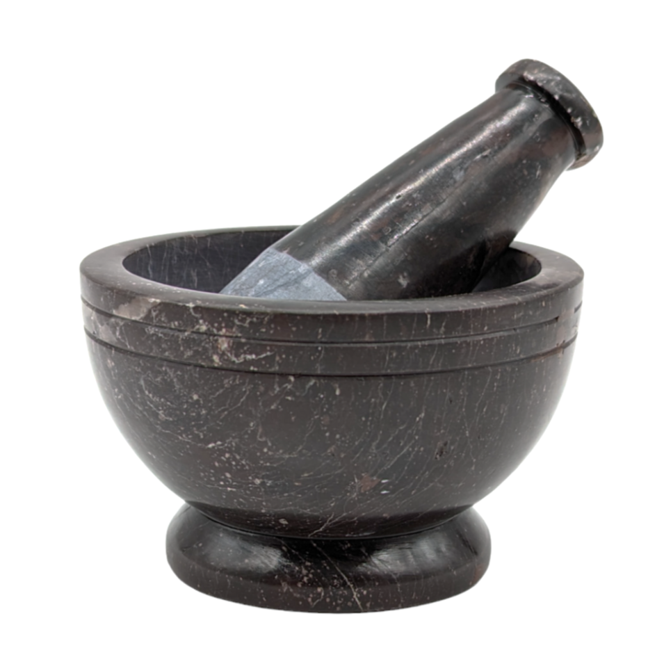 Mortar and Pestle Carved Stone