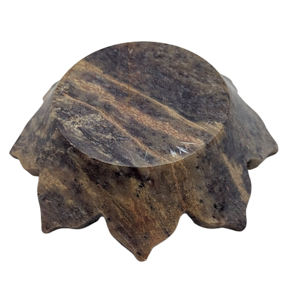 Lotus Natural Soapstone Incense Burner