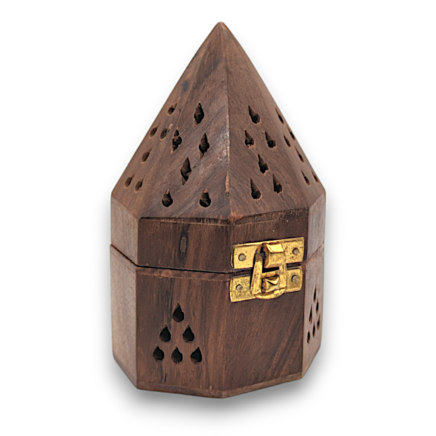 Wooden Temple Incense Burner 