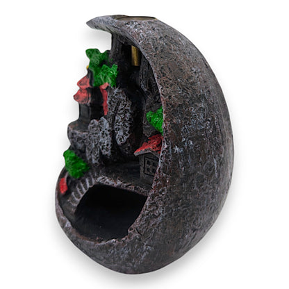 Mountain Waterfall Design Backflow Cone Incense Burner