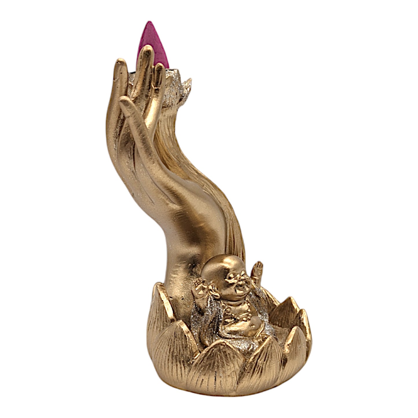 Maitreya Gold Back flow Incense Burner 