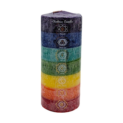 Chakra Pillar Candle Unscented