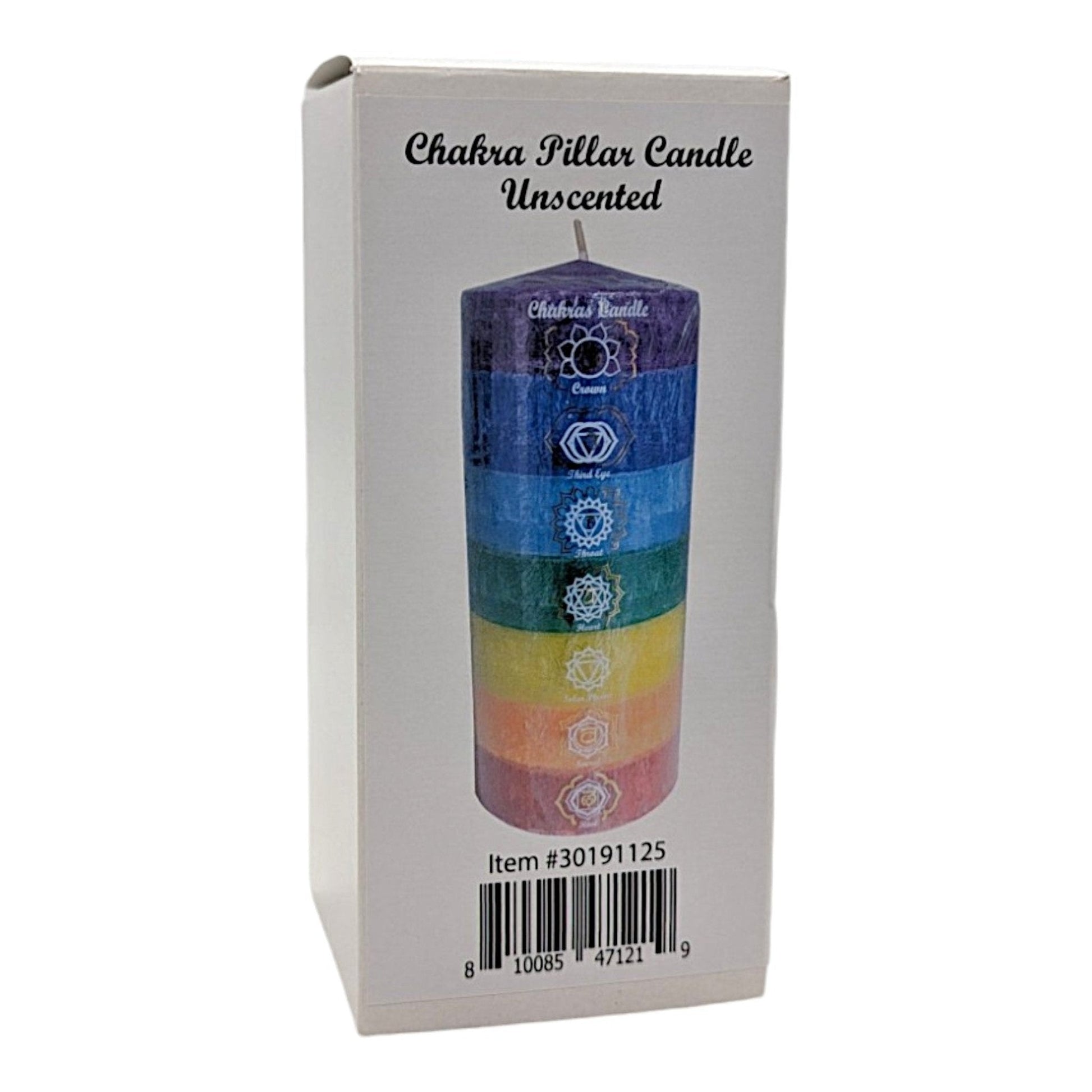 Chakra Pillar Candle Unscented