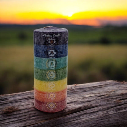 Chakra Pillar Candle Unscented