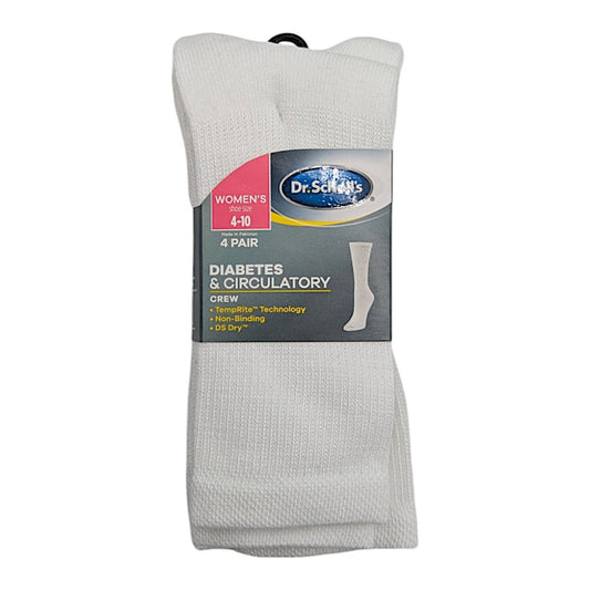 Dr Scholls Womens Diabetic Crew Socks 