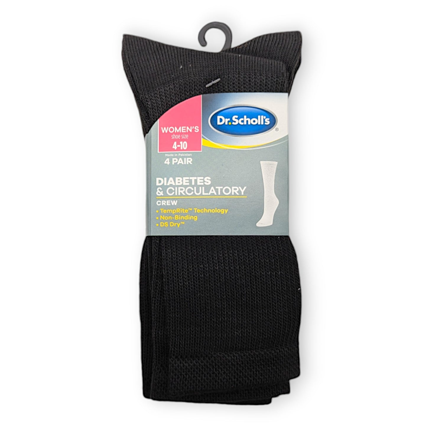 Dr Scholls Womens Diabetic Crew Socks 