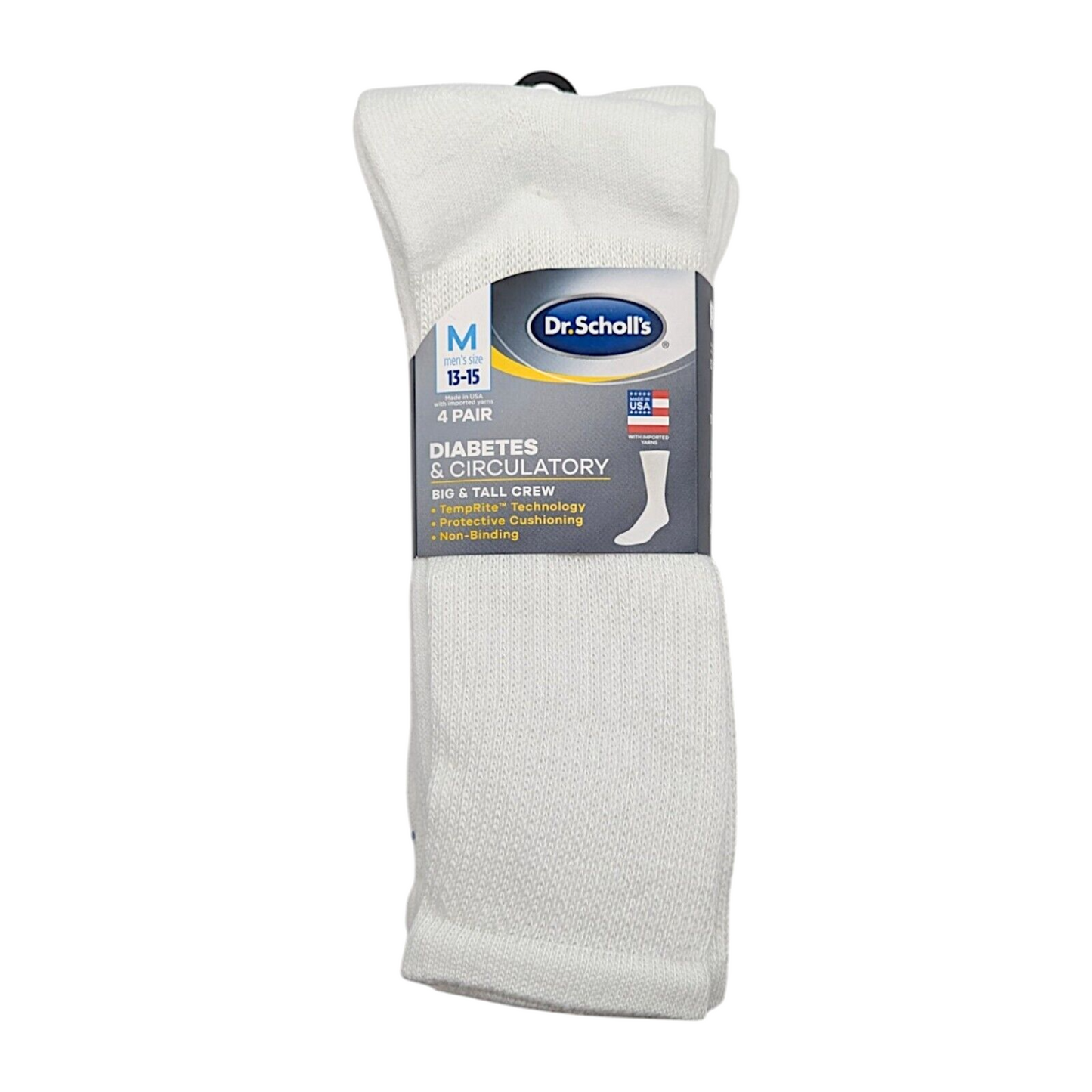 Dr Scholl's Men's Crew Socks X-Large