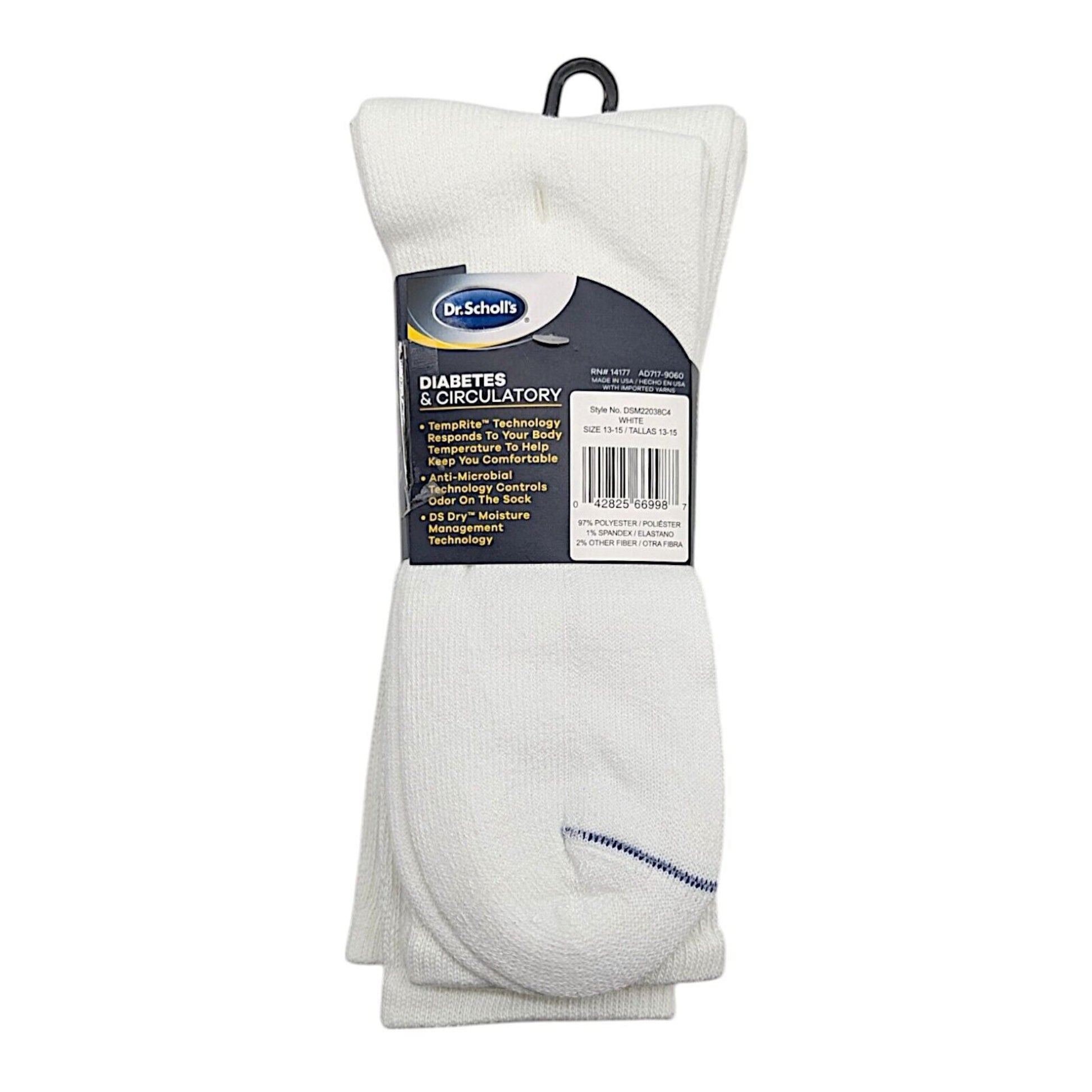 Dr Scholl's Men's Crew Socks X-Large