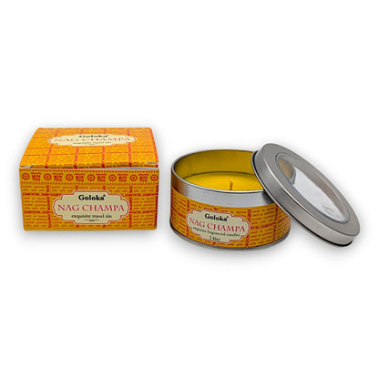 GOLOKA Nag Champa Travel Candle