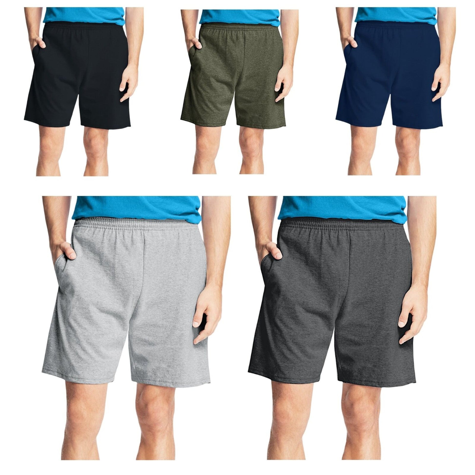 Hanes Essentials Men's Cotton Shorts With Pockets