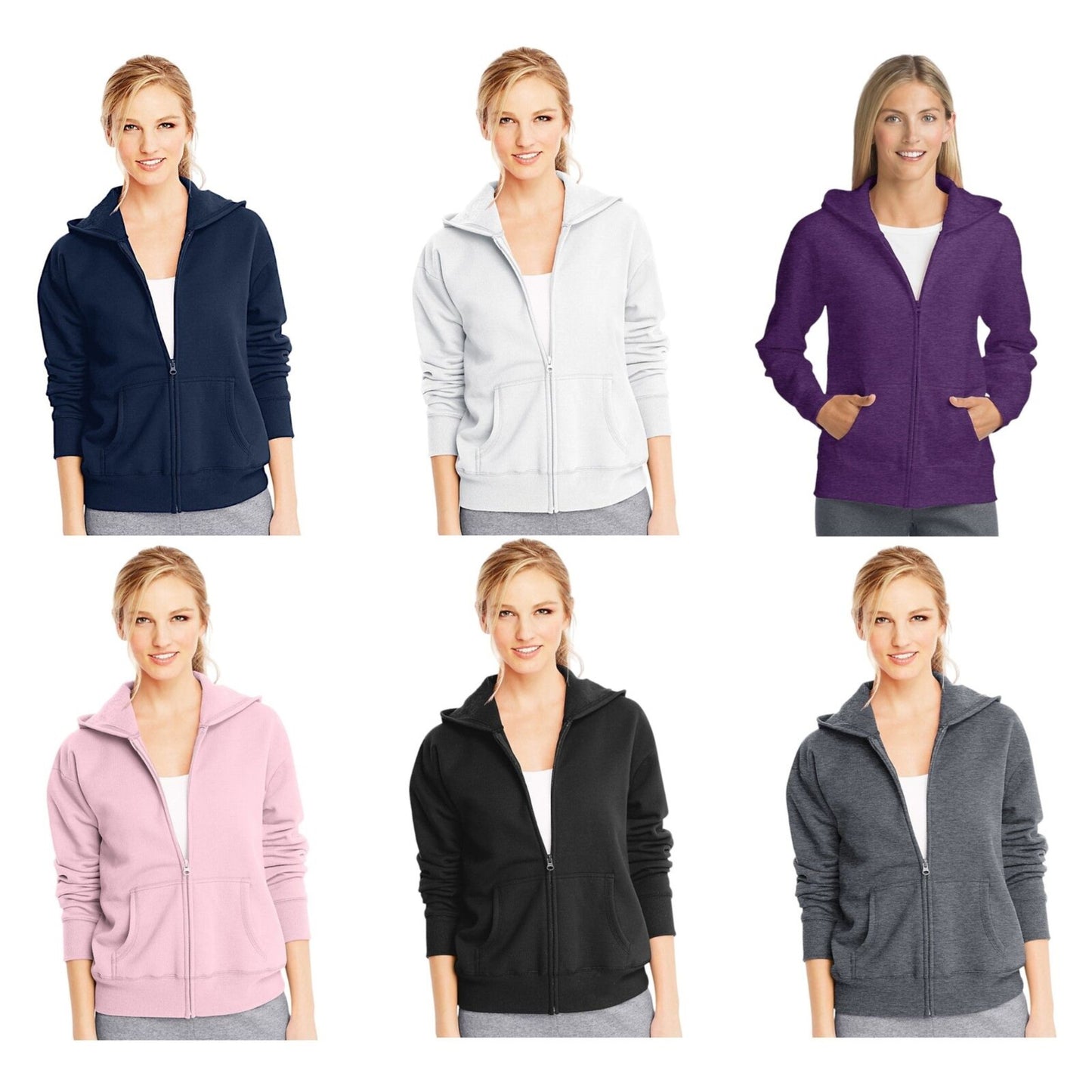 Hanes Women's Zip Up Hoodie