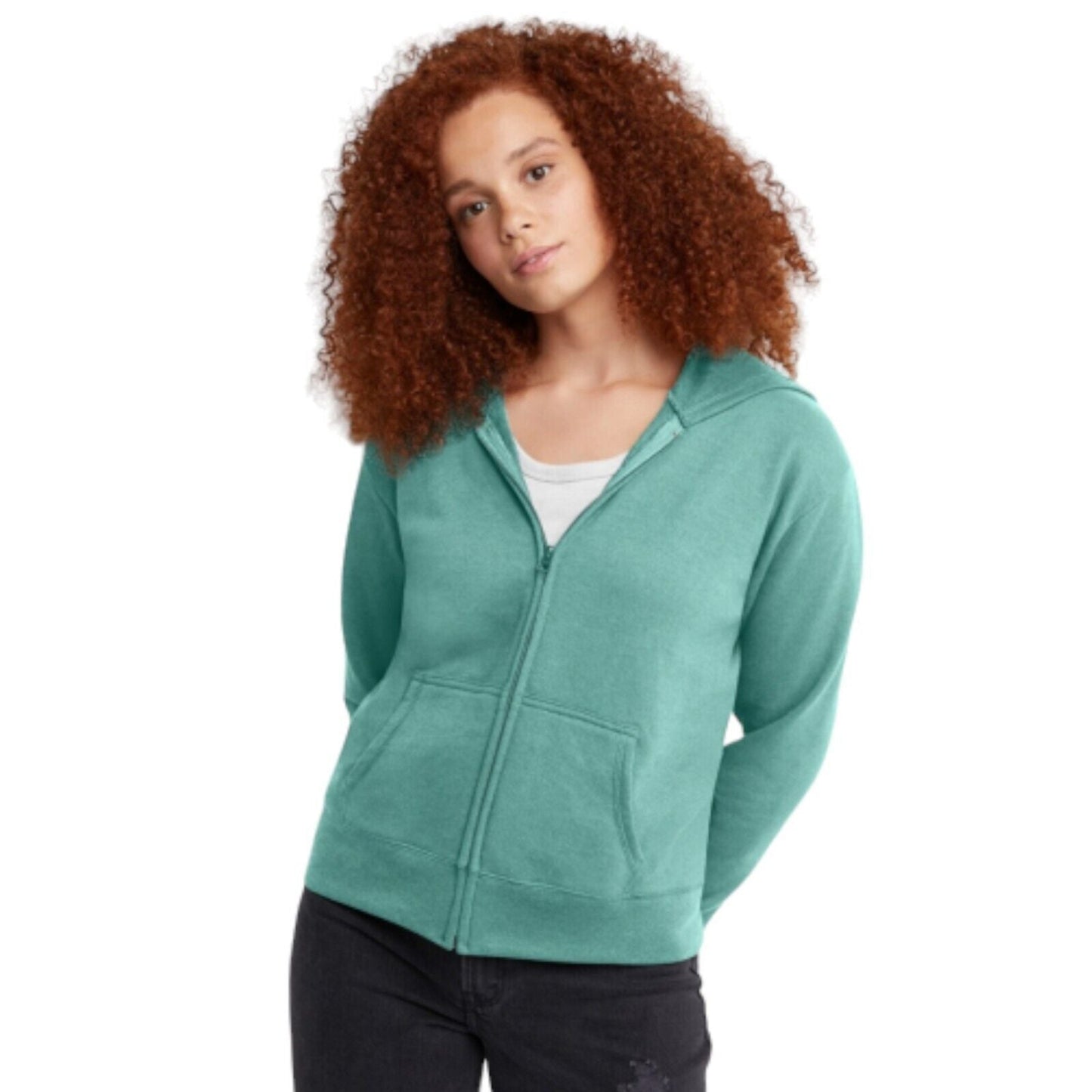 Hanes Women's Zip Up Hoodie Spanish Moss