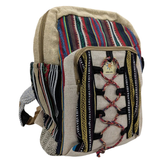 Hand Woven Hemp Backpack