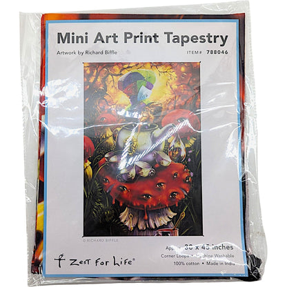 mini art print tapestry