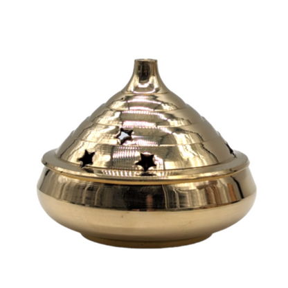 New Age Brass Temple Burner