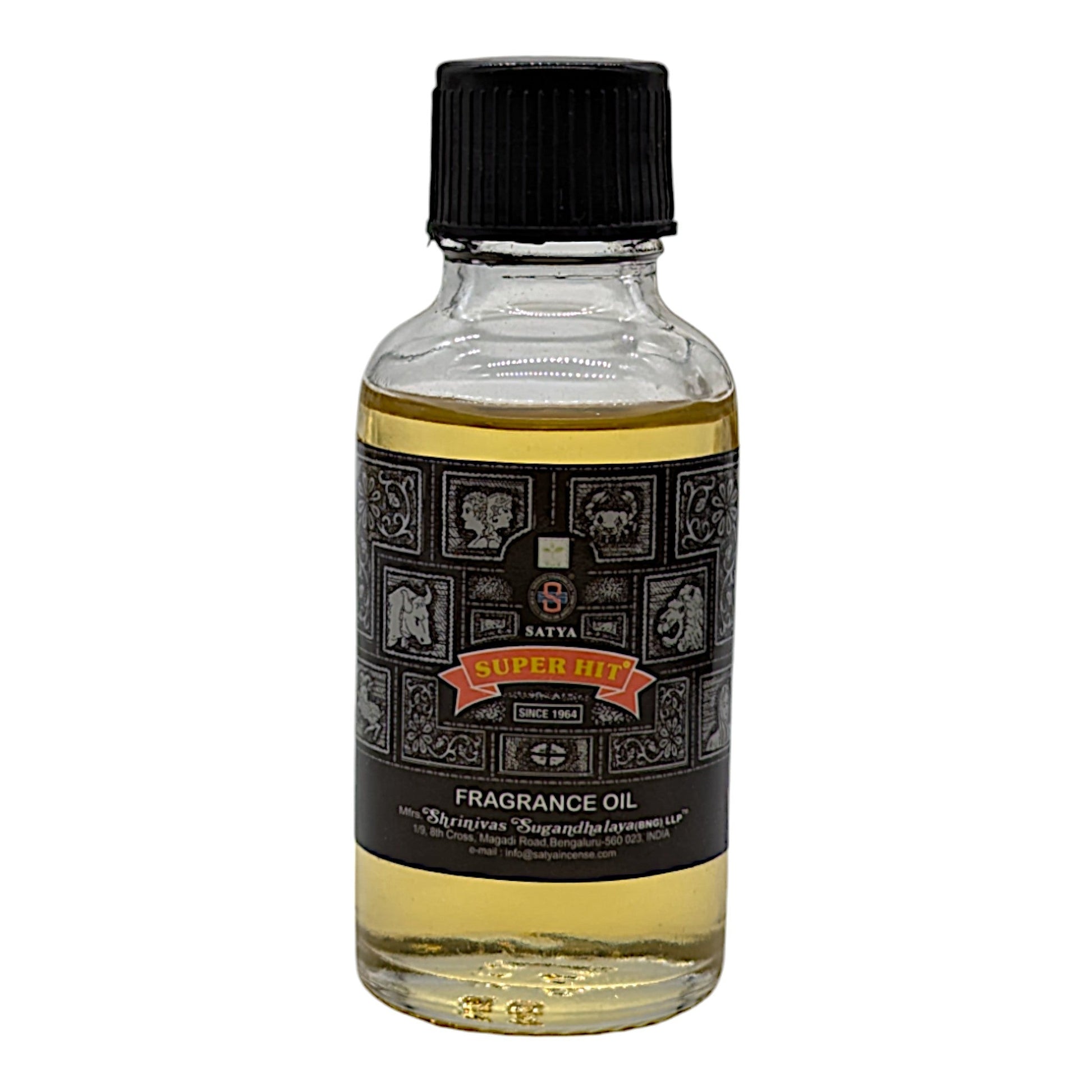 Satya Super Hit Essential Oil 30ml bottle with fragrance label.