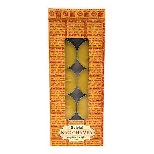 Goloka Nag Champa Tea Light Candles