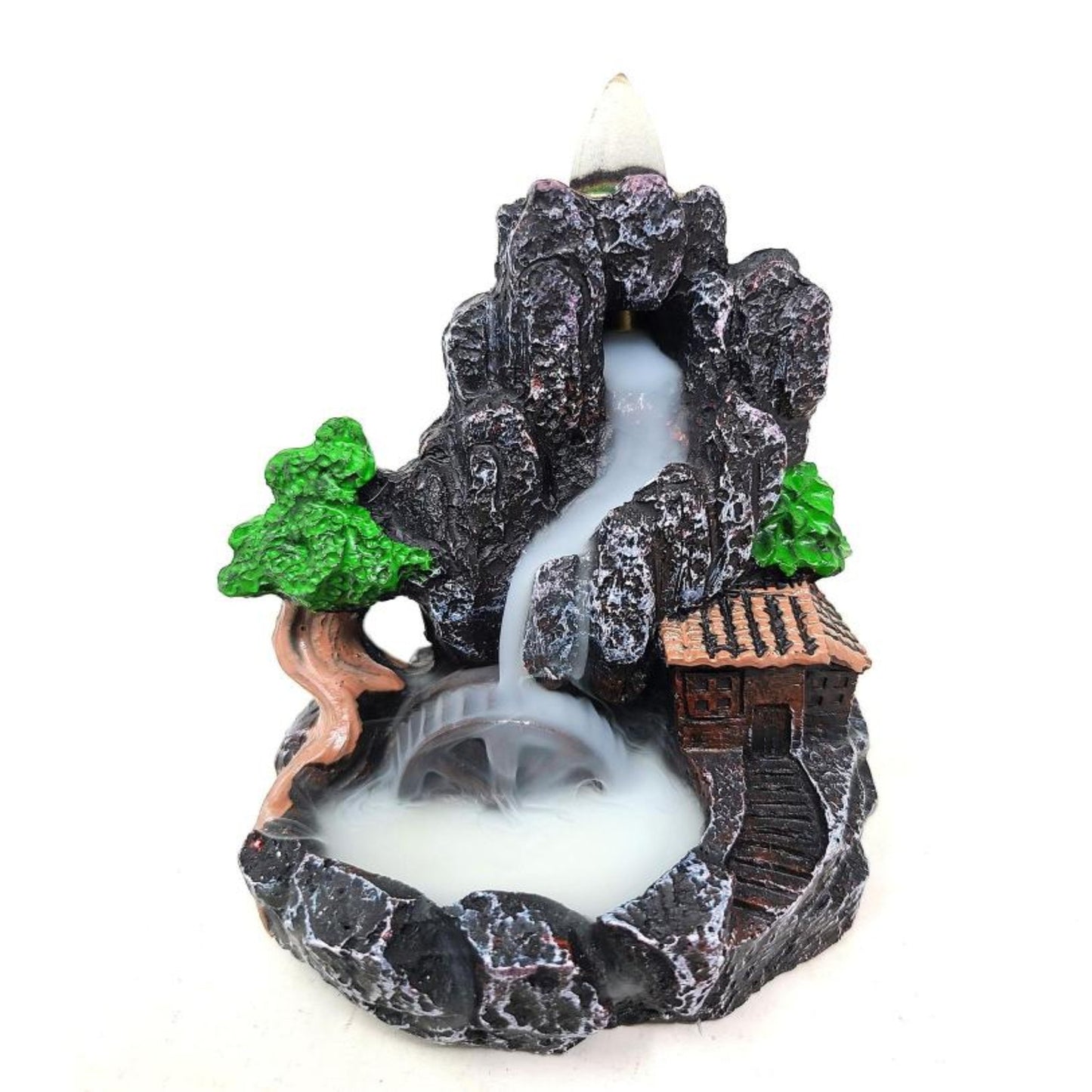 Mountain Waterfall Design Backflow Cone Incense Burner